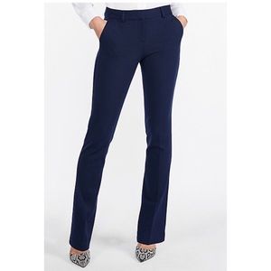 Express Mid Rise Barely Boot Publicist Pant Navy